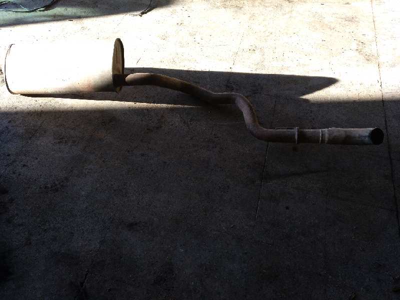 TUBO ESCAPE TRASERO