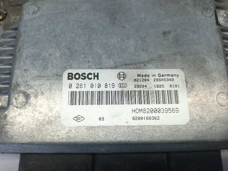 0281010819 CENTRALITA MOTOR UCE RENAULT SCENIC RX4 (JA0)