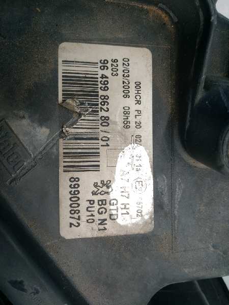 PEUGEOT 207 FARO IZQUIERDO 9649986280