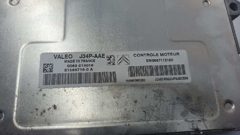 PEUGEOT 206+ CENTRALITA MOTOR UCE SW9667112180