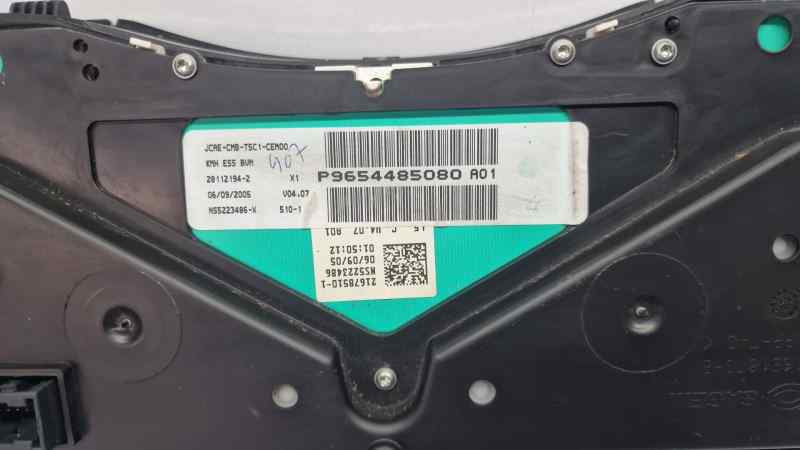 PEUGEOT 307 BERLINA (S2) CUADRO INSTRUMENTOS 9654485080