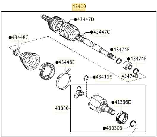 TRANSMISION DELANTERA DERECHA