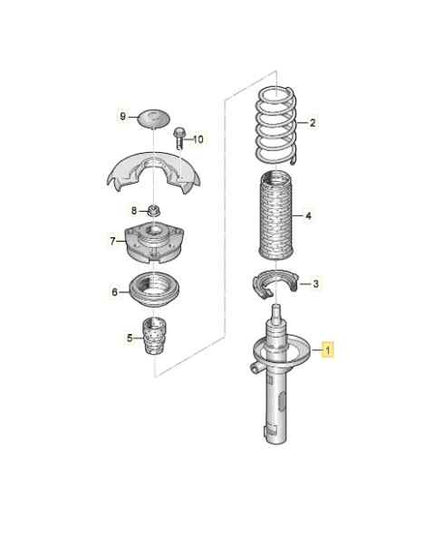 AMORTIGUADOR DELANTERO DERECHO