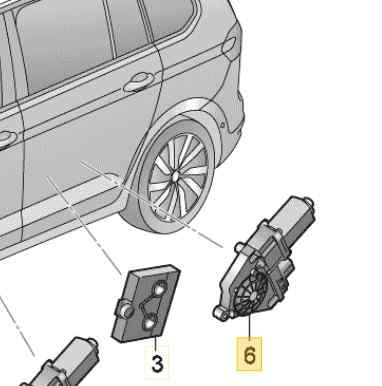 MOTOR ELEVALUNAS TRASERO IZQUIERDO