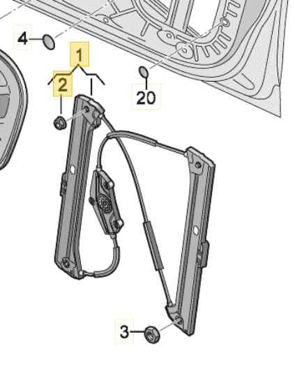 ELEVALUNAS DELANTERO DERECHO