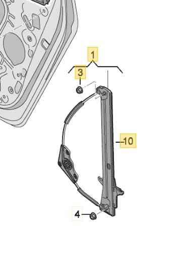 ELEVALUNAS TRASERO DERECHO