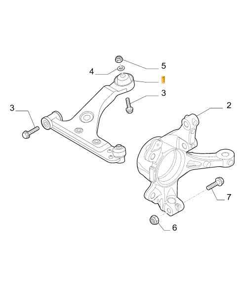 BRAZO SUSPENSION INFERIOR DELANTERO IZQUIERDO