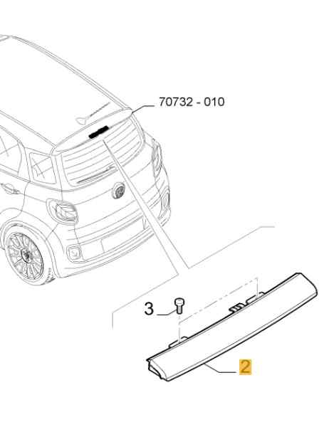 LUZ CENTRAL DE FRENO