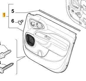 GUARNECIDO PUERTA DELANTERA DERECHA
