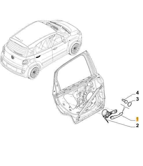 MANETA EXTERIOR DELANTERA IZQUIERDA