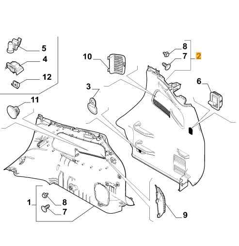 735585270 TAPA MALETERO FIAT 500 L LIVING (351)