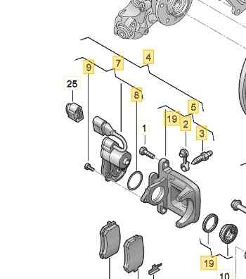 PINZA FRENO TRASERA IZQUIERDA