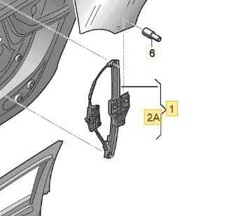 ELEVALUNAS TRASERO DERECHO