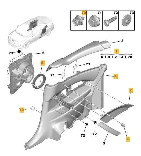 GUARNECIDO PUERTA TRASERA IZQUIERDA