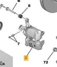 PINZA FRENO DELANTERA IZQUIERDA