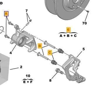 PINZA FRENO TRASERA DERECHA