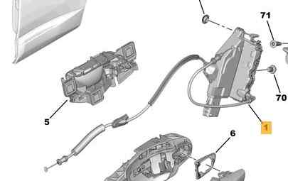 CERRADURA PUERTA TRASERA DERECHA