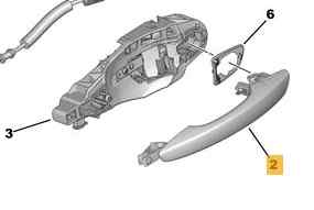 MANETA EXTERIOR TRASERA IZQUIERDA