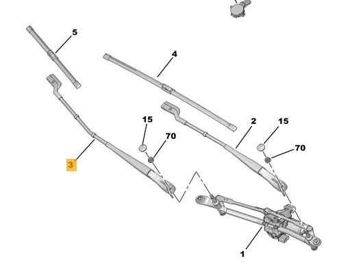BRAZO LIMPIA DELANTERO DERECHO