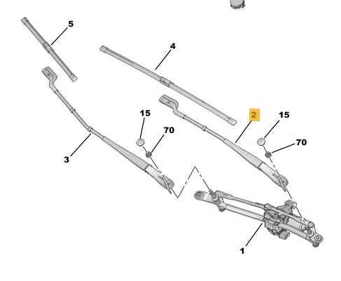 BRAZO LIMPIA DELANTERO IZQUIERDO
