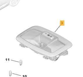 96781444ZD LUZ INTERIOR PEUGEOT 3008 - (2022, 2023, 2024, 2025)