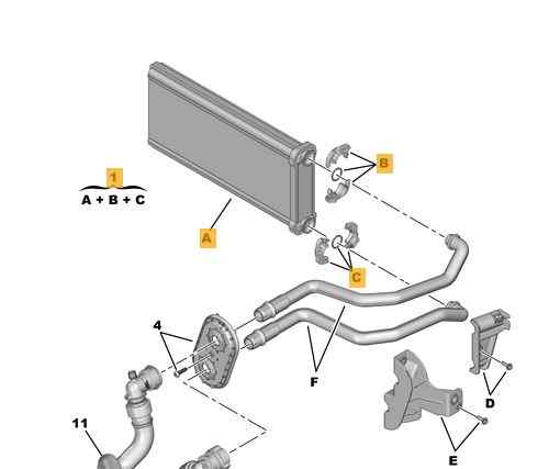1609730580 RADIADOR CALEFACCION / AIRE ACONDICIONADO PEUGEOT 3008 - (2022, 2023, 2024, 2025)