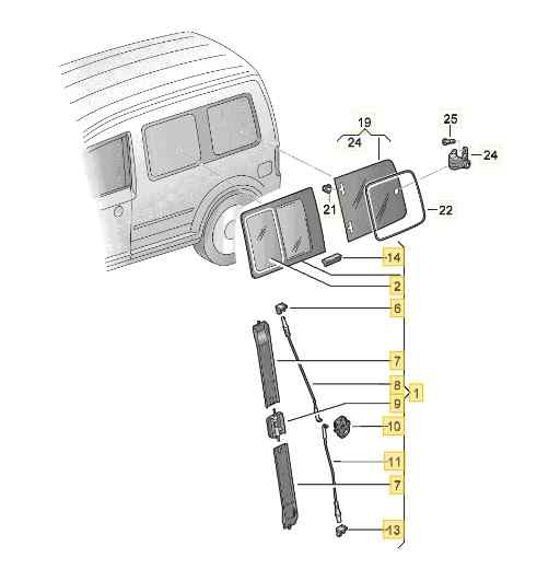LUNA TRASERA DERECHA
