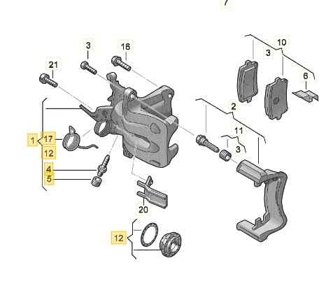 PINZA FRENO TRASERA DERECHA