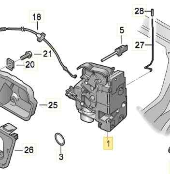 CERRADURA PUERTA DELANTERA IZQUIERDA