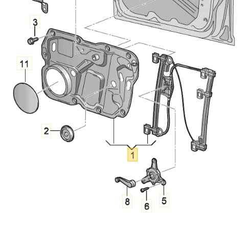 ELEVALUNAS DELANTERO IZQUIERDO
