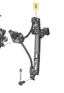 ELEVALUNAS TRASERO DERECHO