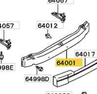 REFUERZO PARAGOLPES TRASERO