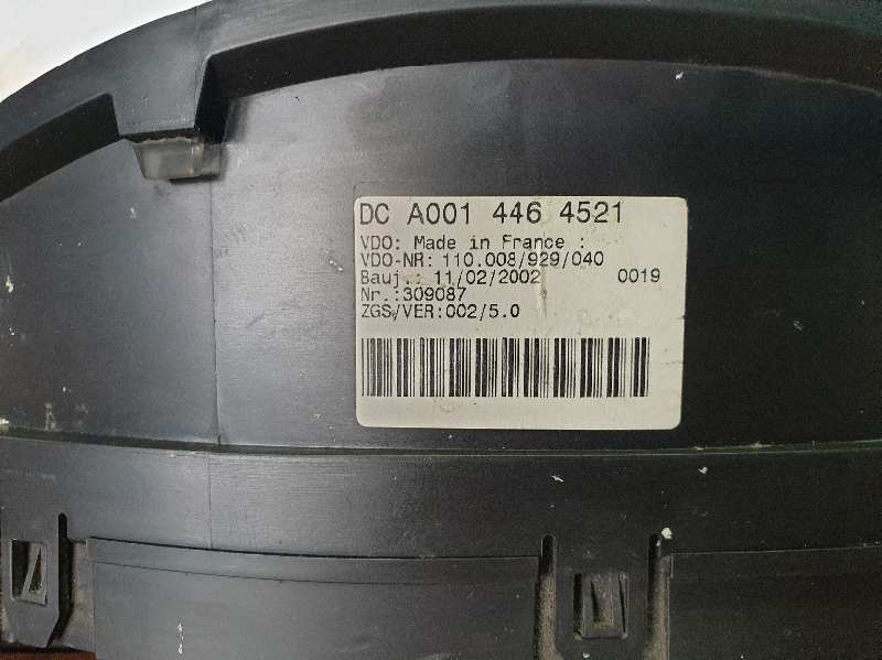 A0014464521 CUADRO INSTRUMENTOS MERCEDES SPRINTER 02.00 -> CAJA CERRADA