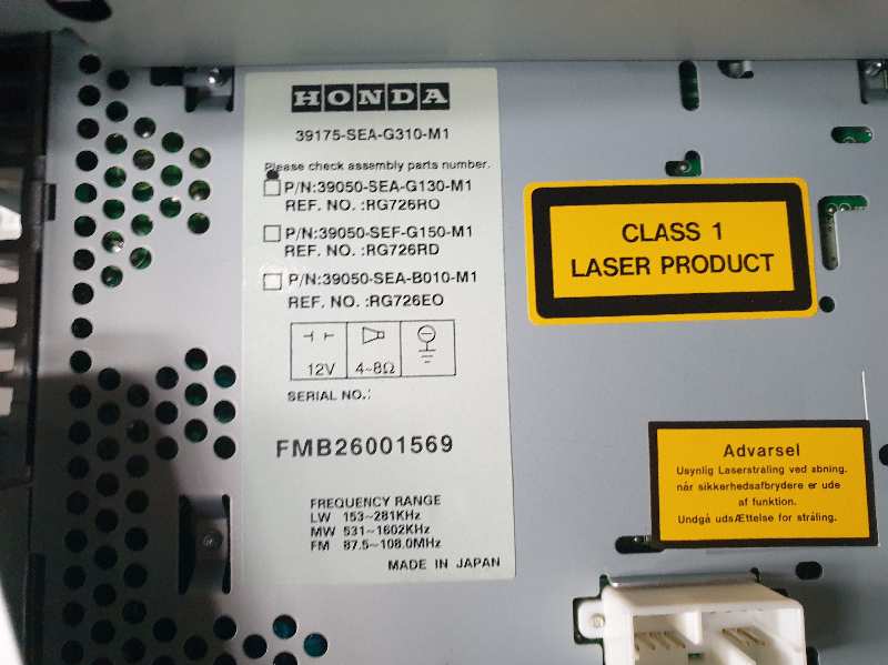 SISTEMA AUDIO / RADIO CD