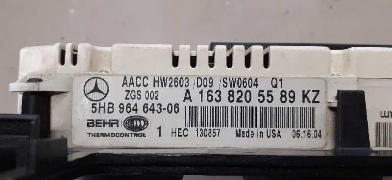 MANDO CALEFACCION /  AIRE ACONDICIONADO