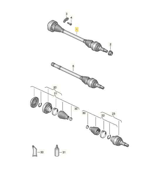TRANSMISION TRASERA IZQUIERDA