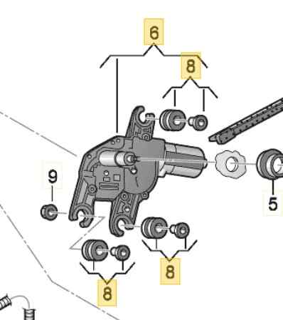 MOTOR LIMPIA TRASERO