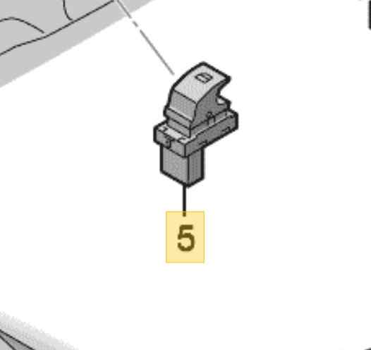 MANDO ELEVALUNAS TRASERO IZQUIERDO