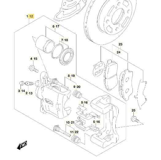 PINZA FRENO DELANTERA IZQUIERDA