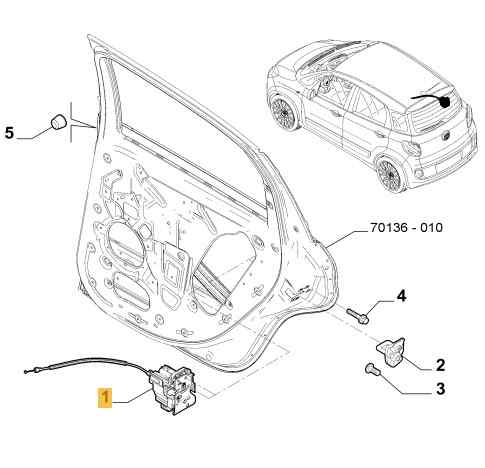 CERRADURA PUERTA TRASERA DERECHA 