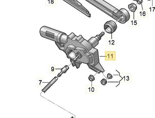 MOTOR LIMPIA TRASERO