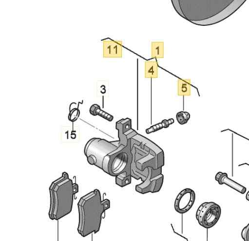 PINZA FRENO TRASERA IZQUIERDA