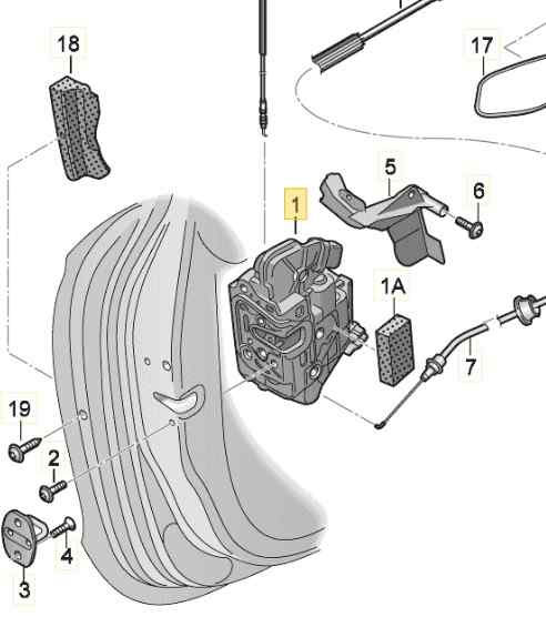 CERRADURA PUERTA DELANTERA DERECHA