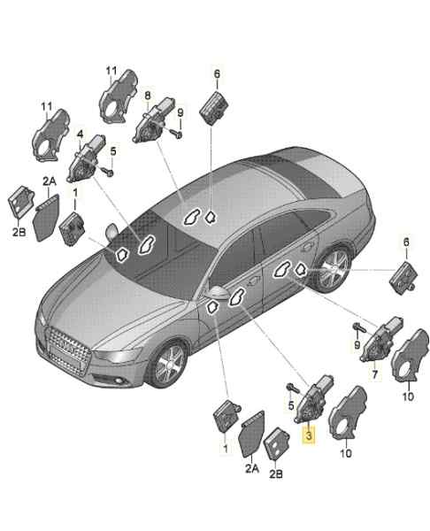MOTOR ELEVALUNAS DELANTERO IZQUIERDO