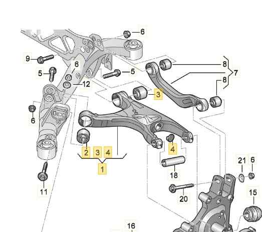 BRAZO SUSPENSION INFERIOR TRASERO DERECHO