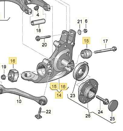 8K0505432AG - 8K0505432AC - A8K0505432AF MANGUETA TRASERA DERECHA AUDI A4 BER. (B8)
