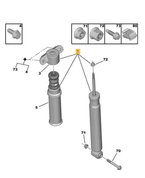 AMORTIGUADOR TRASERO IZQUIERDO