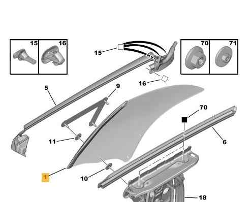 LUNA CUSTODIA TRASERA IZQUIERDA