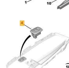 MANDO ELEVALUNAS TRASERO DERECHO