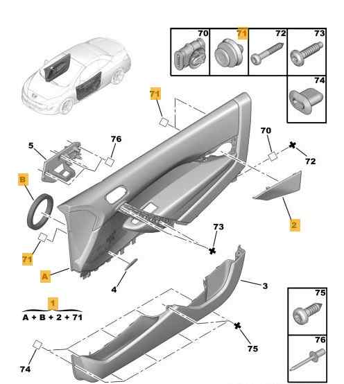 GUARNECIDO PUERTA DELANTERA IZQUIERDA